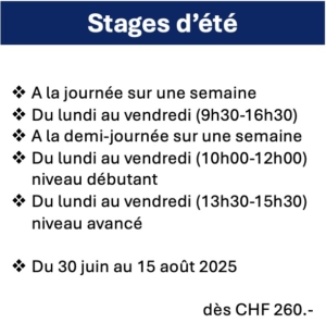 stages d'été 2025